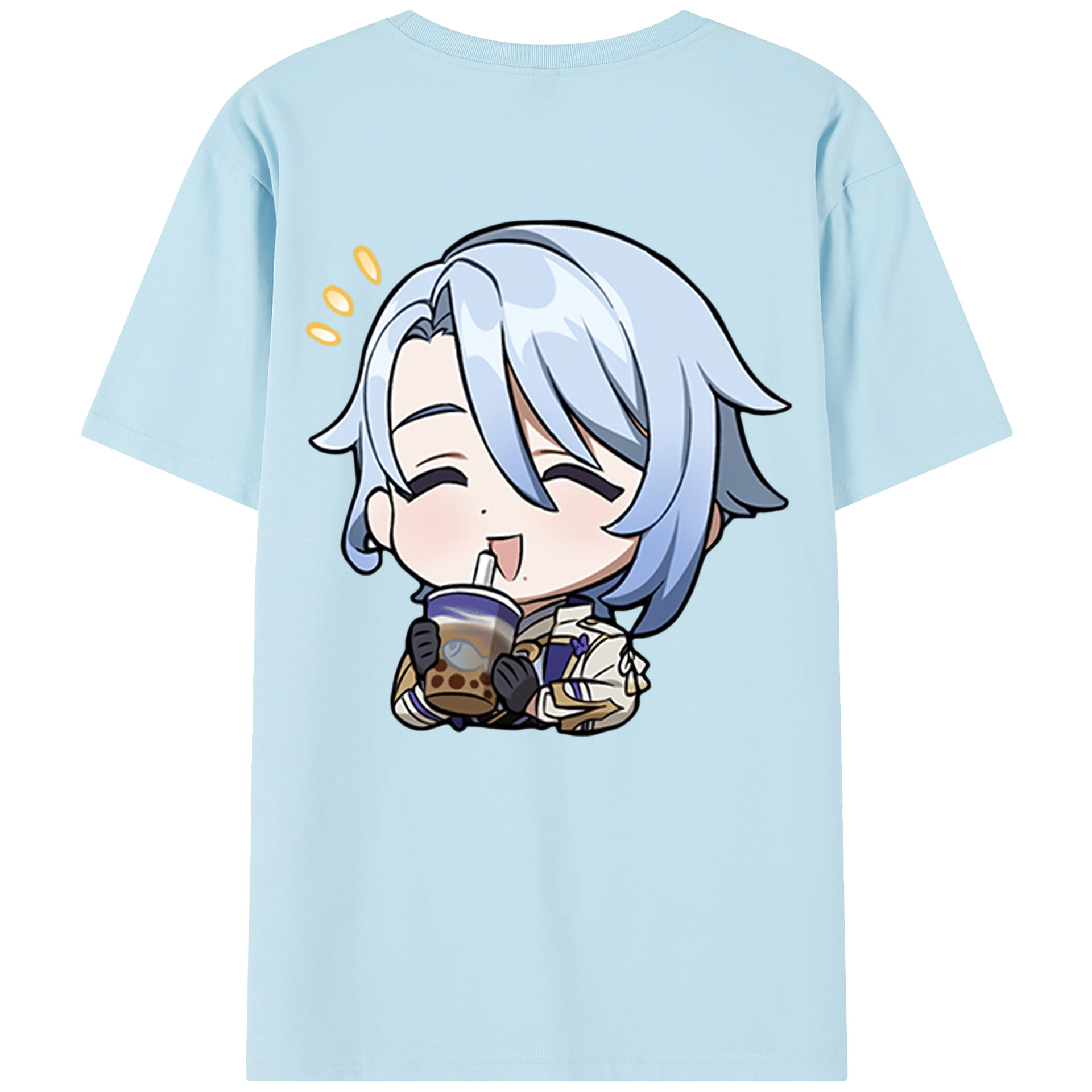 げんし神 神里綾人 かみさとあやと genshin Kamisato Ayato 綿100％半袖Tシャツ（背面プリント）